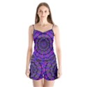 Purple Kaleidoscope Mandala Pattern Satin Pajamas Set View1