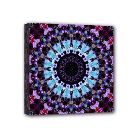 Kaleidoscope Shape Abstract Design Mini Canvas 4  X 4  by Celenk