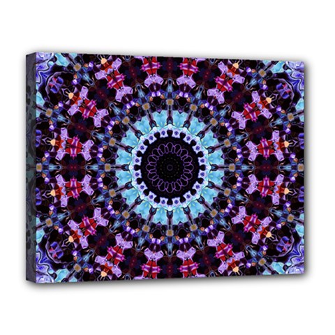 Kaleidoscope Shape Abstract Design Canvas 14  X 11  by Celenk