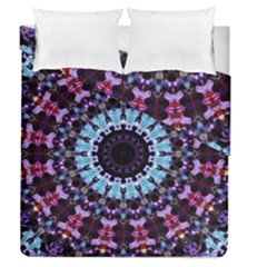 Kaleidoscope Shape Abstract Design Duvet Cover Double Side (queen Size) by Celenk