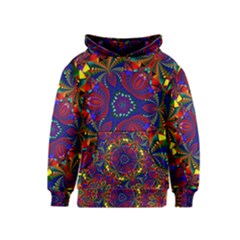 Kaleidoscope Pattern Ornament Kids  Pullover Hoodie by Celenk