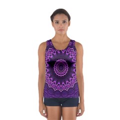 Mandala Purple Mandalas Balance Sport Tank Top  by Celenk