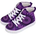 Mandala Purple Mandalas Balance Kid s Hi-Top Skate Sneakers View2