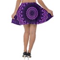 Mandala Purple Mandalas Balance Velvet Skater Skirt View2