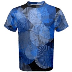 Circle Rings Abstract Optics Men s Cotton Tee by Celenk