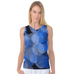 Circle Rings Abstract Optics Women s Basketball Tank Top by Celenk