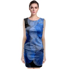 Circle Rings Abstract Optics Classic Sleeveless Midi Dress by Celenk