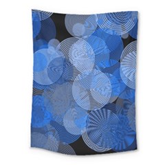 Circle Rings Abstract Optics Medium Tapestry by Celenk