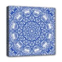 Blue Mandala Kaleidoscope Mini Canvas 8  x 8  View1