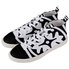 Mandala Pattern Mystical Men s Mid-top Canvas Sneakers