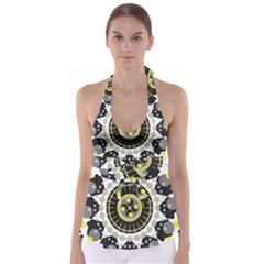 Mandala Geometric Design Pattern Babydoll Tankini Top by Celenk