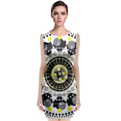 Mandala Geometric Design Pattern Classic Sleeveless Midi Dress by Celenk