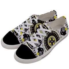 Mandala Geometric Design Pattern Women s Low Top Canvas Sneakers