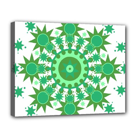 Mandala Geometric Pattern Shapes Canvas 14  X 11  by Celenk