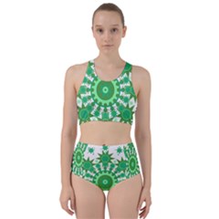 Mandala Geometric Pattern Shapes Racer Back Bikini Set