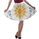 Mandala Mermaid Lake Rose Swimmers A-line Skater Skirt View1