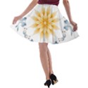 Mandala Mermaid Lake Rose Swimmers A-line Skater Skirt View2