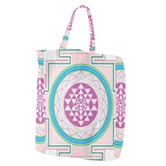 Mandala Design Arts Indian Giant Grocery Zipper Tote