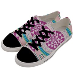 Mandala Design Arts Indian Men s Low Top Canvas Sneakers by Celenk