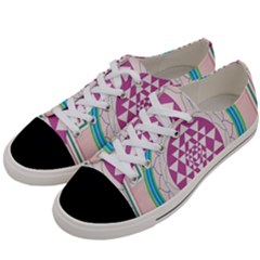 Mandala Design Arts Indian Women s Low Top Canvas Sneakers by Celenk