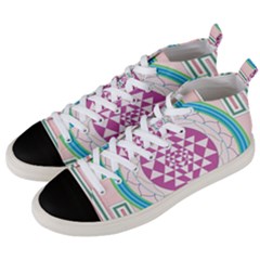 Mandala Design Arts Indian Men s Mid-top Canvas Sneakers by Celenk