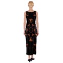 Mandala Fire Mandala Flames Design Fitted Maxi Dress View2