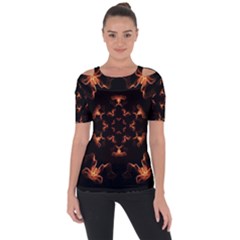 Mandala Fire Mandala Flames Design Short Sleeve Top