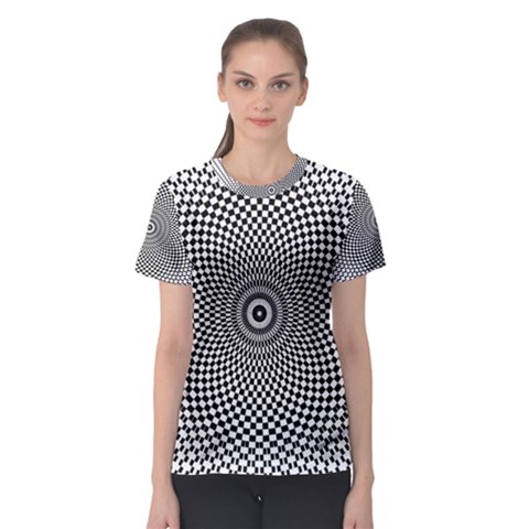 Kaleidoscope Pattern Kaleydograf Women s Sport Mesh Tee by Celenk