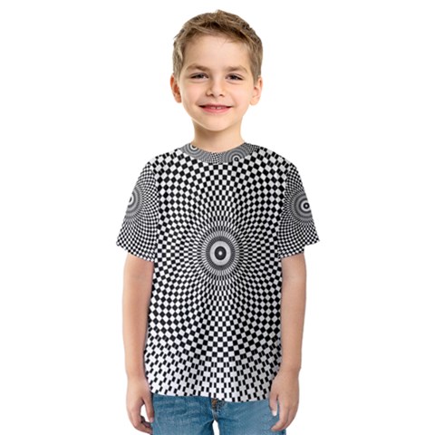 Kaleidoscope Pattern Kaleydograf Kids  Sport Mesh Tee by Celenk