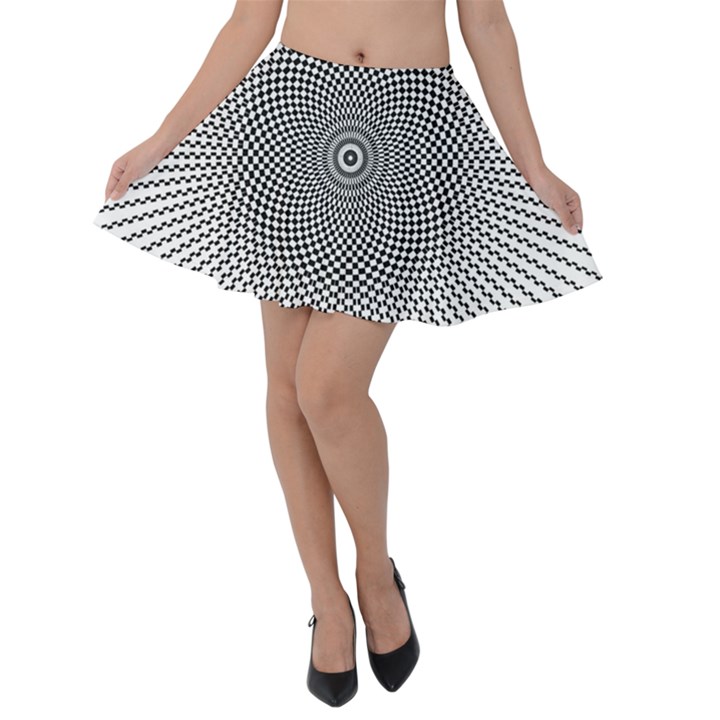 Kaleidoscope Pattern Kaleydograf Velvet Skater Skirt