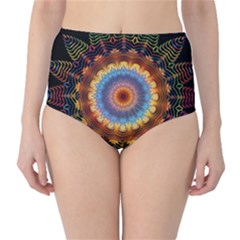 Colorful Prismatic Chromatic High-waist Bikini Bottoms by Celenk