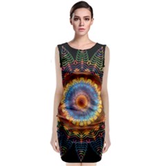 Colorful Prismatic Chromatic Classic Sleeveless Midi Dress by Celenk