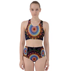 Colorful Prismatic Chromatic Racer Back Bikini Set