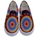 Colorful Prismatic Chromatic Kids  Canvas Slip Ons View1