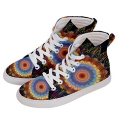 Colorful Prismatic Chromatic Men s Hi-top Skate Sneakers