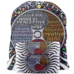 Whole Complete Human Qualities Giant Full Print Backpack