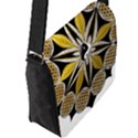 Mandala Yin Yang Live Flower Flap Messenger Bag (L)  View2