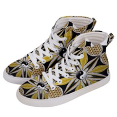 Mandala Yin Yang Live Flower Men s Hi-top Skate Sneakers by Celenk