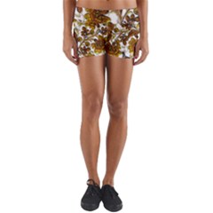 Mandala Metallizer Art Factory Yoga Shorts by Celenk