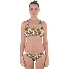 Mandala Metallizer Art Factory Cross Back Hipster Bikini Set by Celenk