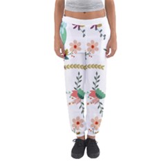 Floral Backdrop Pattern Flower Women s Jogger Sweatpants by Celenk