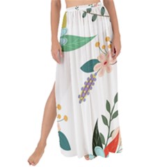 Floral Backdrop Pattern Flower Maxi Chiffon Tie-up Sarong