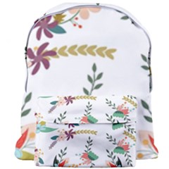 Floral Backdrop Pattern Flower Giant Full Print Backpack