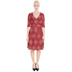 Pattern Background Holiday Wrap Up Cocktail Dress