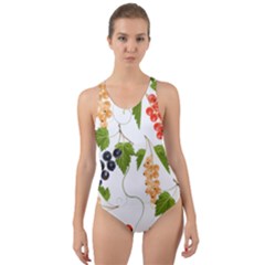 Juicy Currants Cut-out Back One Piece Swimsuit by TKKdesignsCo