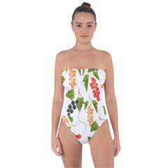 Juicy Currants Tie Back One Piece Swimsuit by TKKdesignsCo