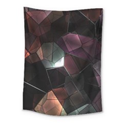 Crystals Background Design Luxury Medium Tapestry by Celenk