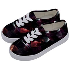 Crystals Background Design Luxury Kids  Classic Low Top Sneakers