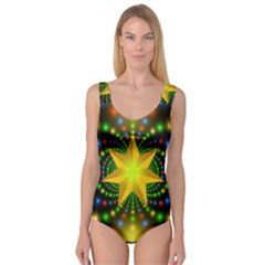 Christmas Star Fractal Symmetry Princess Tank Leotard 