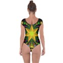 Christmas Star Fractal Symmetry Short Sleeve Leotard  View2